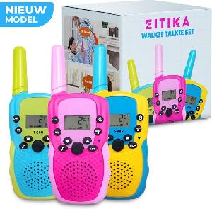 Bekijk leuke cadeautip : EITIKA Walkie Talkie voor Kinderen | 3 stuks - 3km afstand